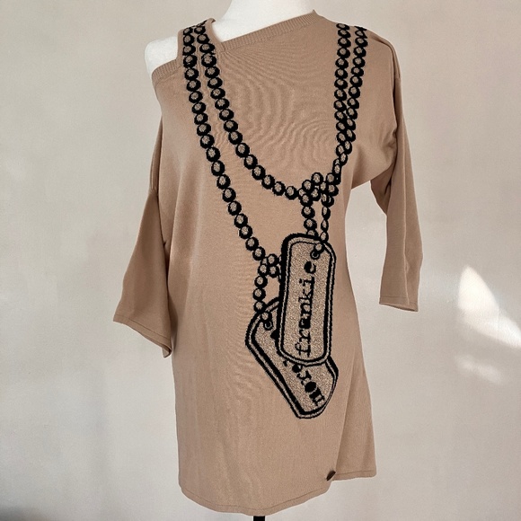 FRANKIE MORELLO OFF THE SHOULDER ITALIAN KNIT - Picture 2 of 13